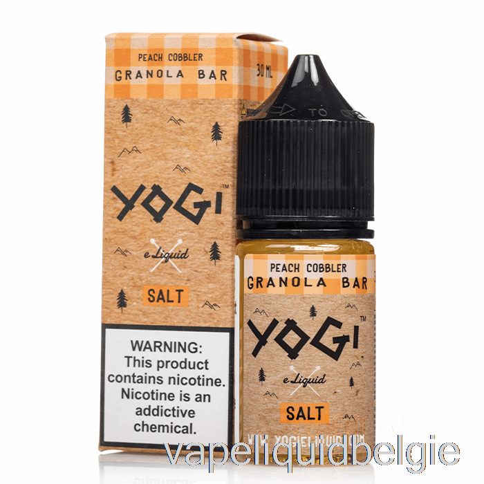 Vape België Perzik Schoenmaker Mueslireep - Yogi Zouten E-vloeistof - 30ml 50mg